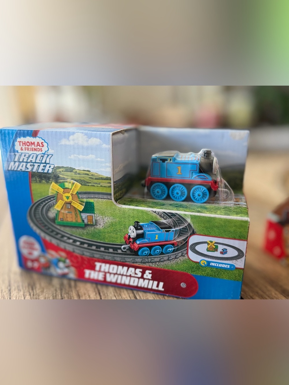 Thomas & Friends Blue Thomas Engine with Windmill - Kids Toy push along